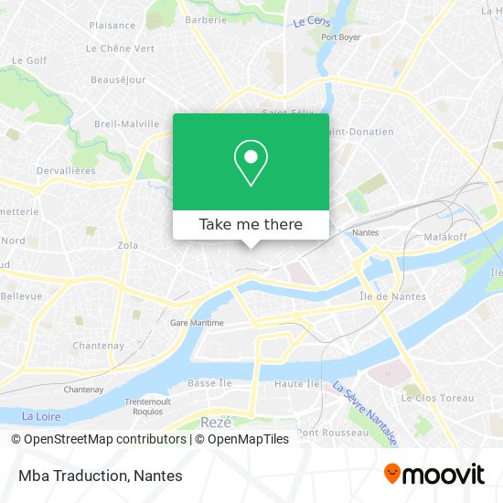 Mba Traduction map
