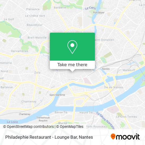 Philadephie Restaurant - Lounge Bar map