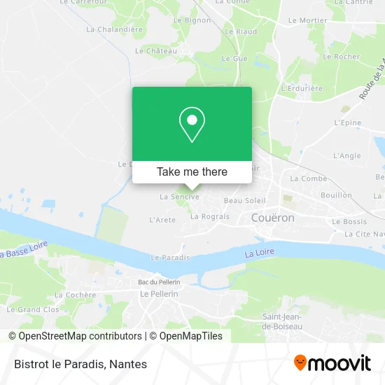 Mapa Bistrot le Paradis