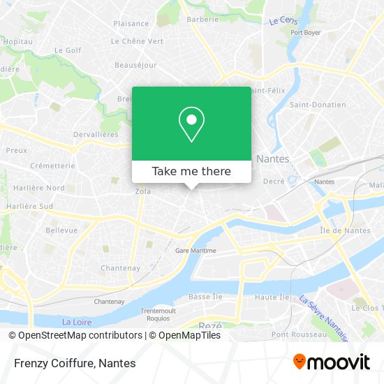 Frenzy Coiffure map