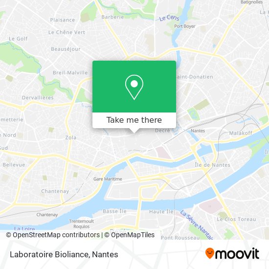 Laboratoire Bioliance map