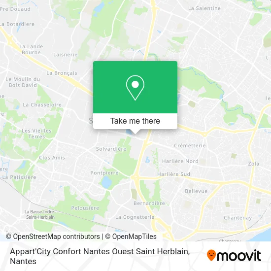 Mapa Appart'City Confort Nantes Ouest Saint Herblain
