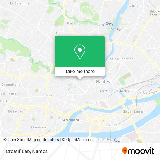 Créatif Lab map