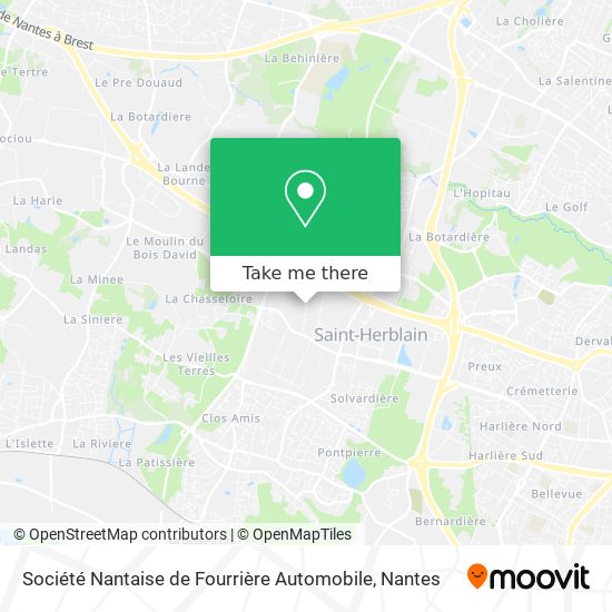 Société Nantaise de Fourrière Automobile map