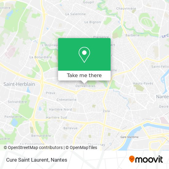 Cure Saint Laurent map