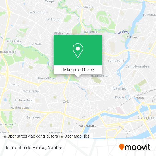 le moulin de Proce map