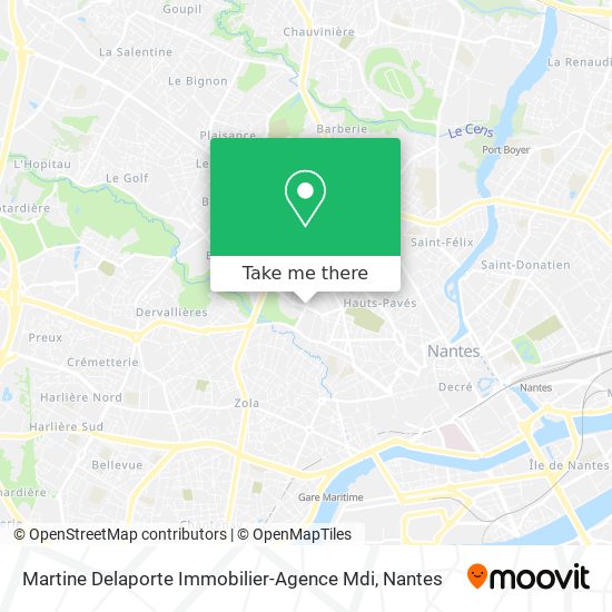 Martine Delaporte Immobilier-Agence Mdi map