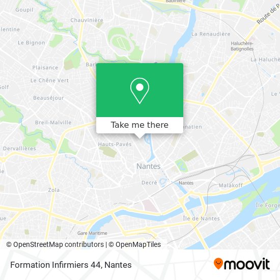 Formation Infirmiers 44 map
