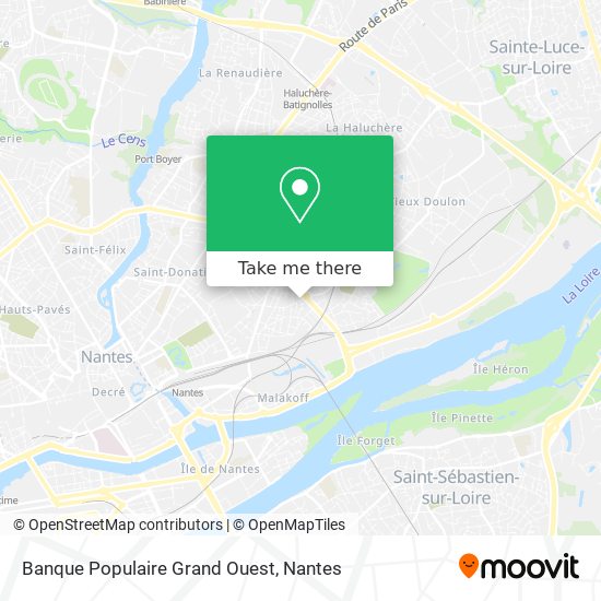 Banque Populaire Grand Ouest map