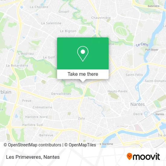 Les Primeveres map
