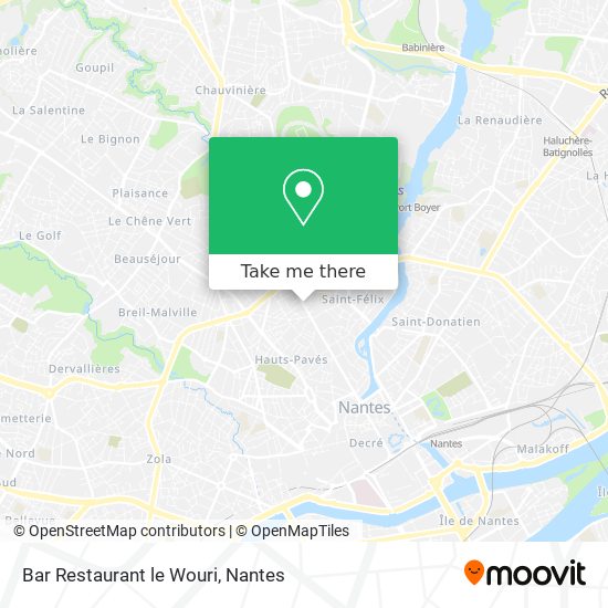 Mapa Bar Restaurant le Wouri