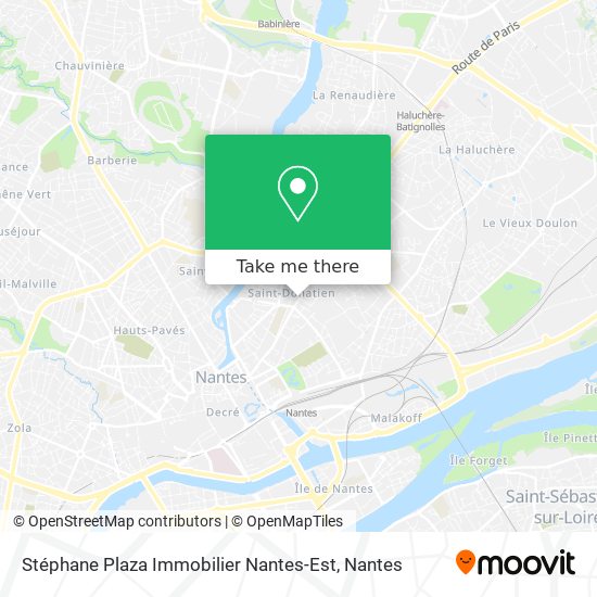 Stéphane Plaza Immobilier Nantes-Est map