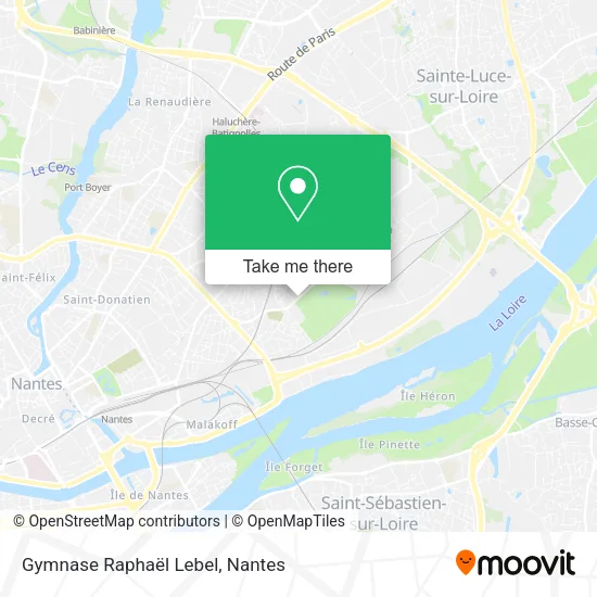 Gymnase Raphaël Lebel map