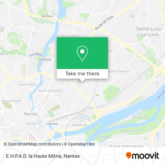 E.H.P.A.D. la Haute Mitrie map