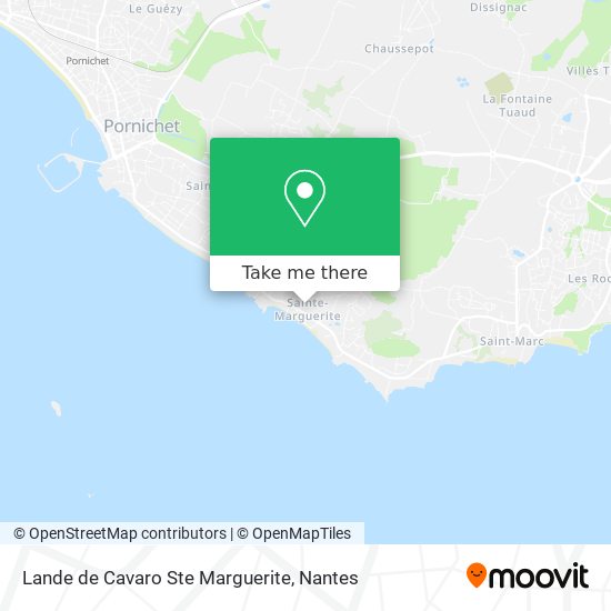 Lande de Cavaro Ste Marguerite map