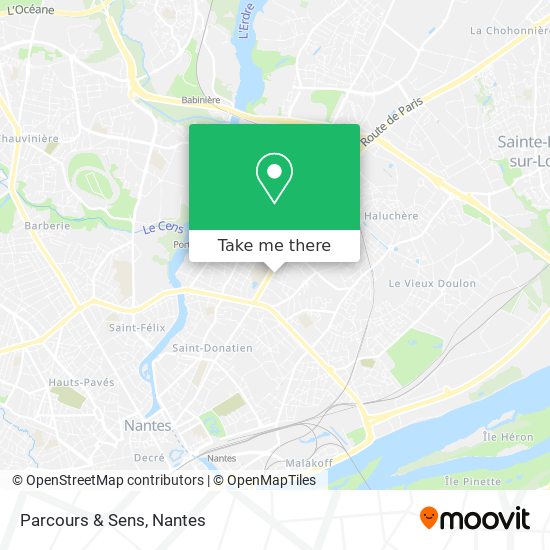 Parcours & Sens map