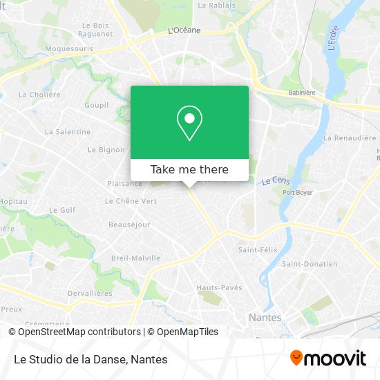 Le Studio de la Danse map