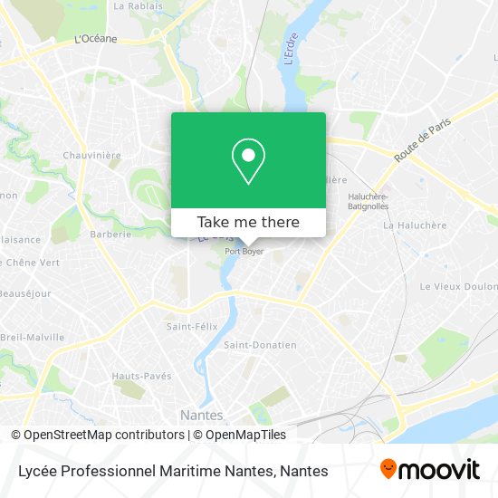 Mapa Lycée Professionnel Maritime Nantes