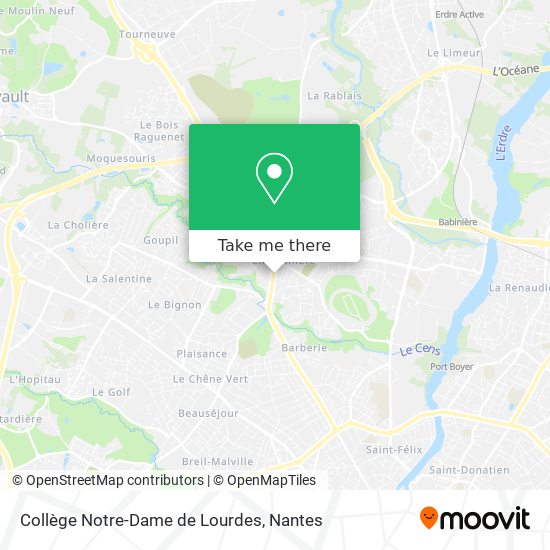 Collège Notre-Dame de Lourdes map