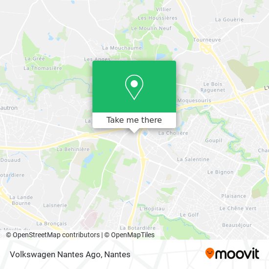 Volkswagen Nantes Ago map