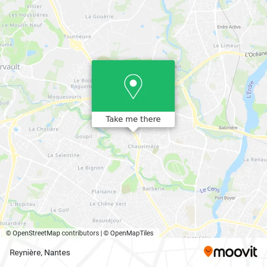 Mapa Reynière