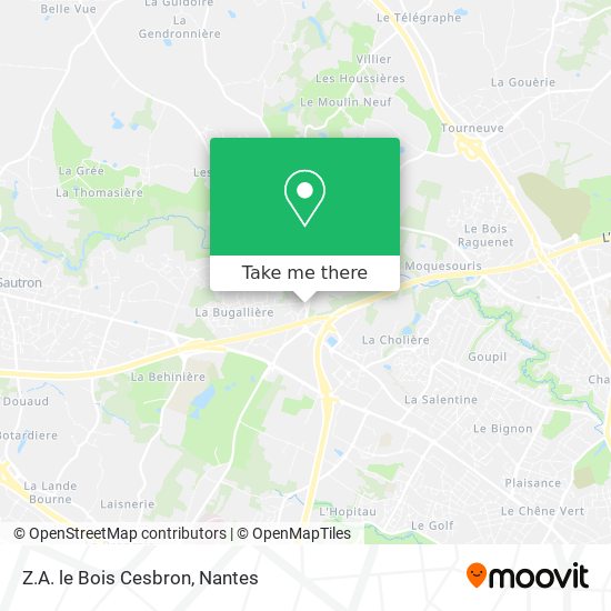 Z.A. le Bois Cesbron map