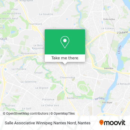Salle Associative Winnipeg Nantes Nord map