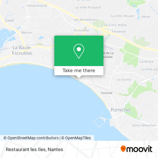 Restaurant les Iles map