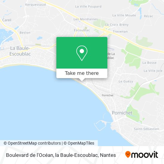 Boulevard de l'Océan, la Baule-Escoublac map