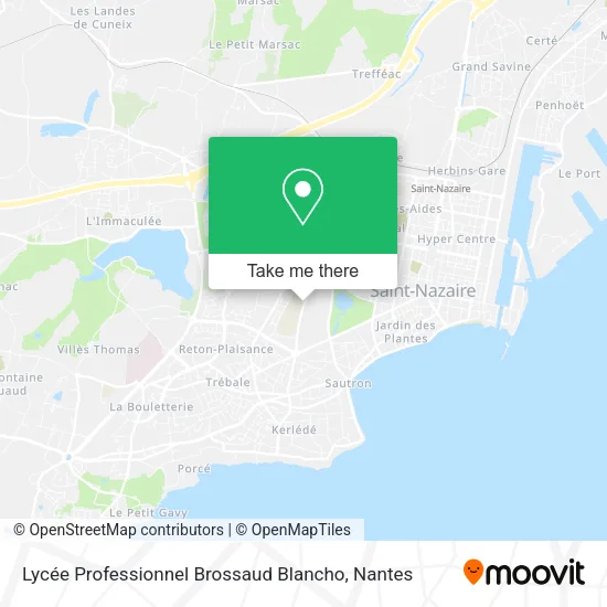 Lycée Professionnel Brossaud Blancho map