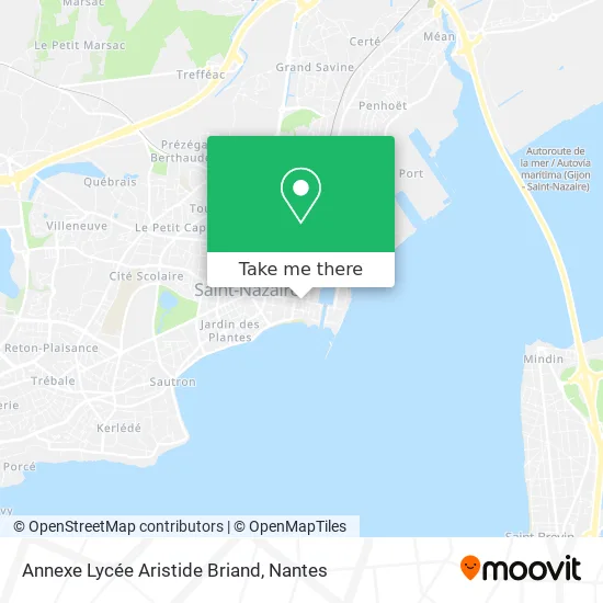 Annexe Lycée Aristide Briand map