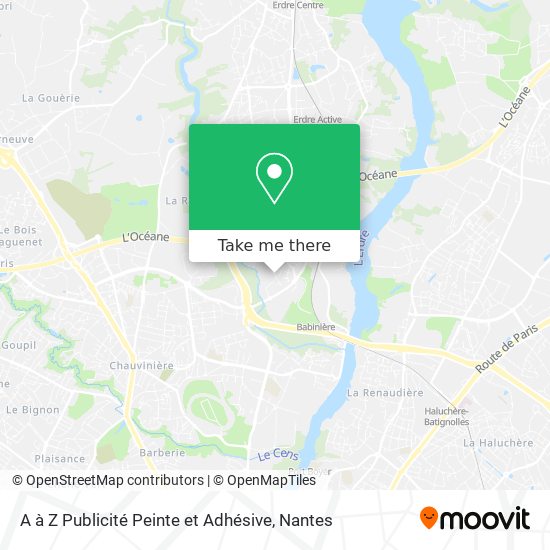 A à Z Publicité Peinte et Adhésive map