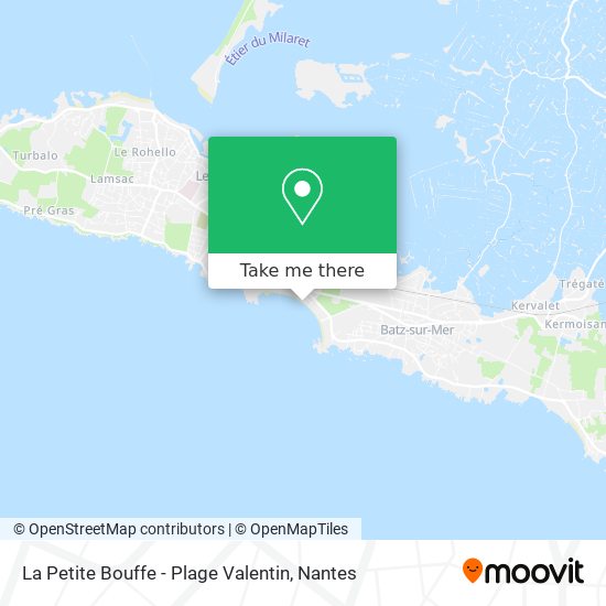 La Petite Bouffe - Plage Valentin map