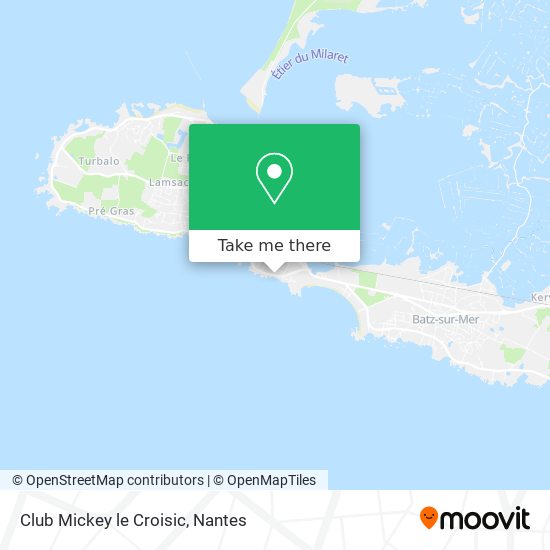 Mapa Club Mickey le Croisic