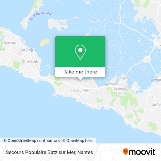 Secours Populaire Batz sur Mer map