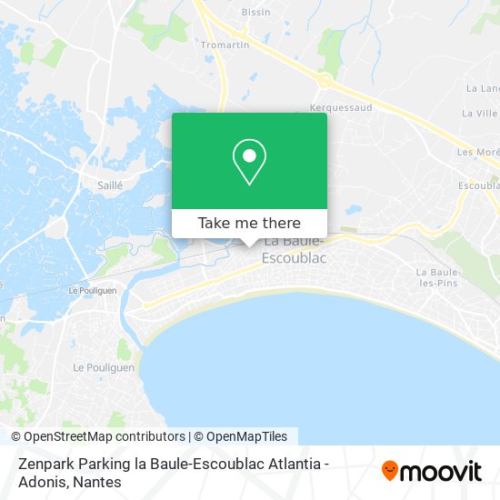 Zenpark Parking la Baule-Escoublac Atlantia - Adonis map