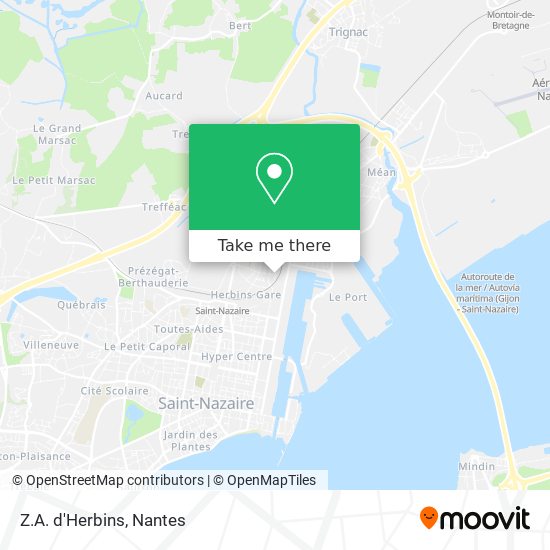 Z.A. d'Herbins map