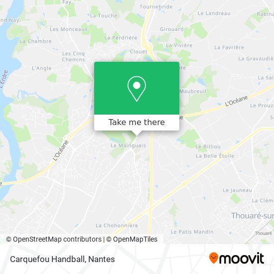 Carquefou Handball map