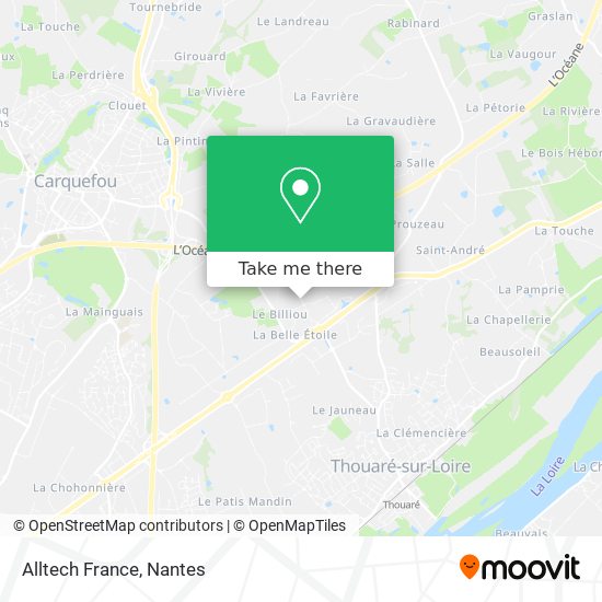 Mapa Alltech France