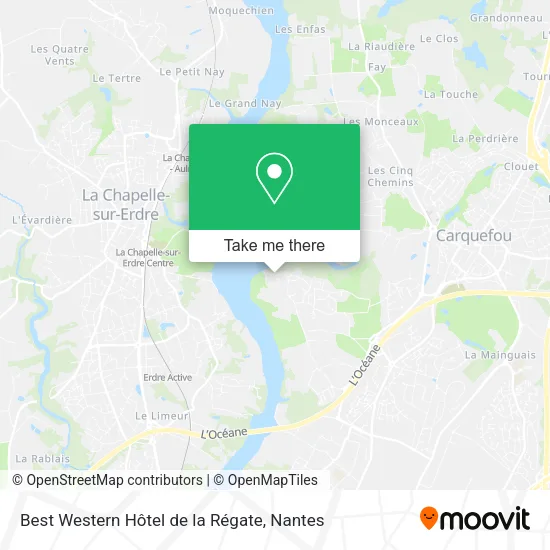 Mapa Best Western Hôtel de la Régate