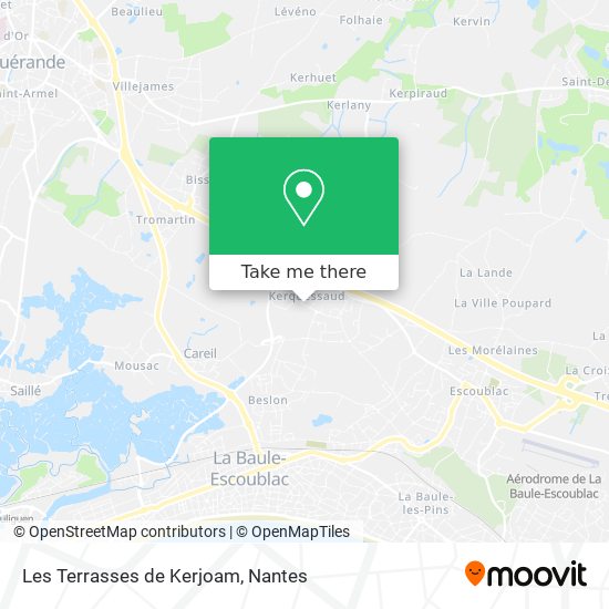 Les Terrasses de Kerjoam map