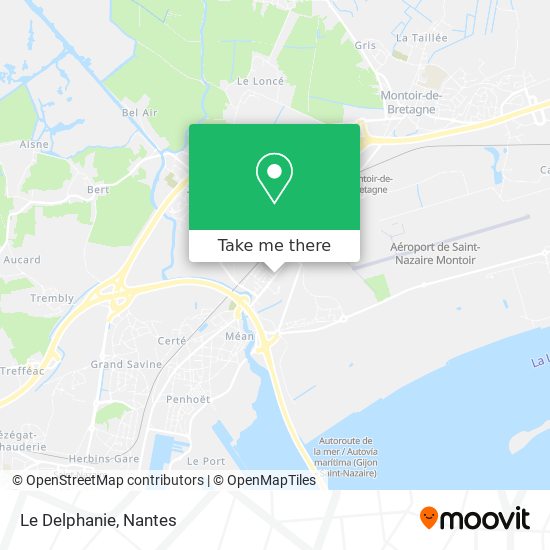 Le Delphanie map