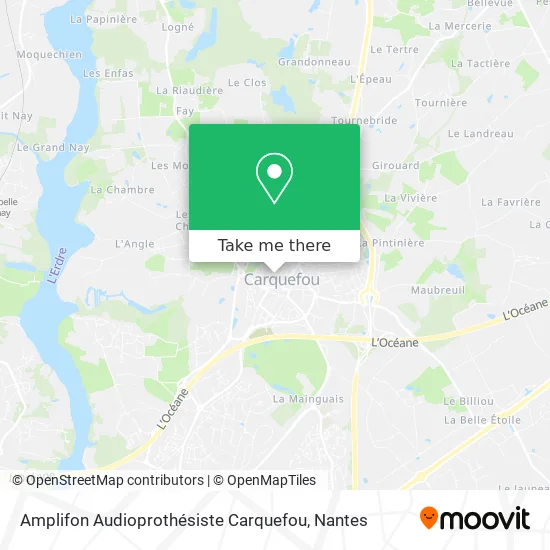Mapa Amplifon Audioprothésiste Carquefou