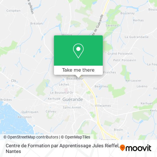 Centre de Formation par Apprentissage Jules Rieffel map
