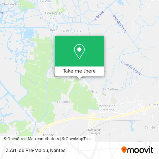 Z.Art. du Pré-Malou map