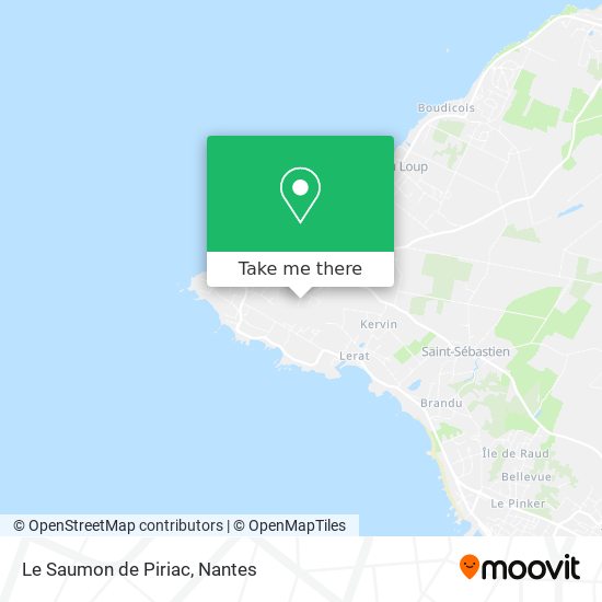 Le Saumon de Piriac map
