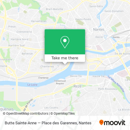 Butte Sainte-Anne — Place des Garennes map