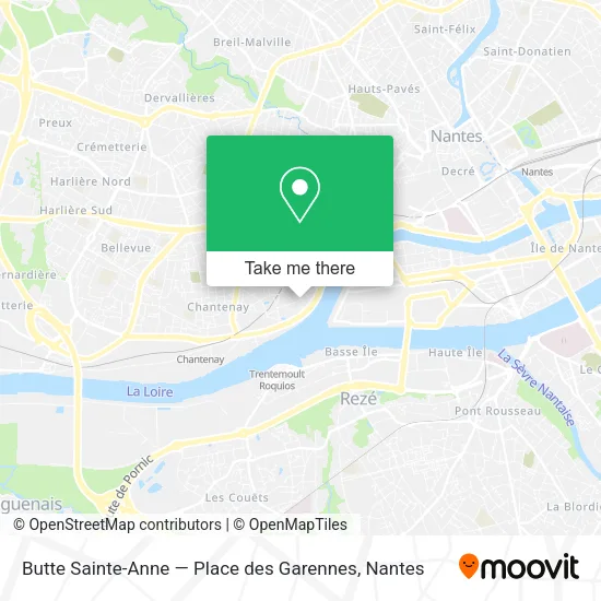 Butte Sainte-Anne — Place des Garennes map