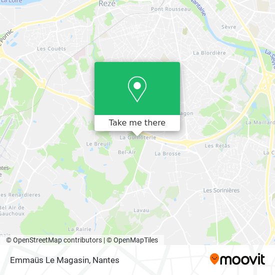 Emmaüs Le Magasin map