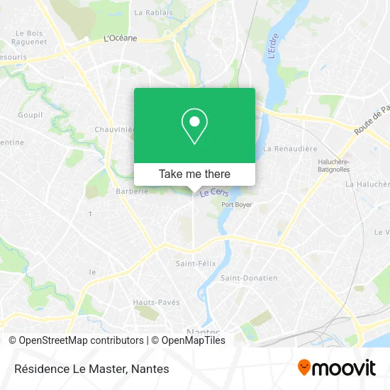 Résidence Le Master map
